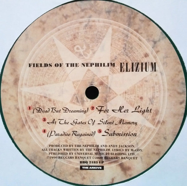 Fields Of The Nephilim : Elizium (LP, Album, RE, Gre)