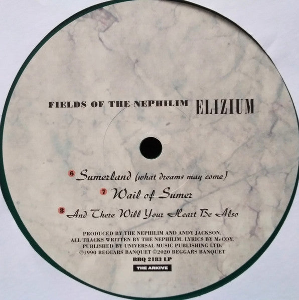 Fields Of The Nephilim : Elizium (LP, Album, RE, Gre)