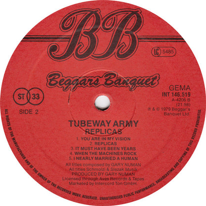 Tubeway Army : Replicas (LP, Album)
