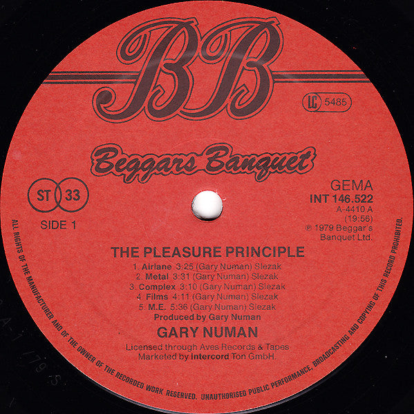Gary Numan : The Pleasure Principle (LP, Album)