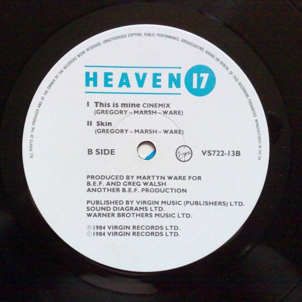 Heaven 17 : This Is Mine (Special 'Filmix' Version) (12", Single)