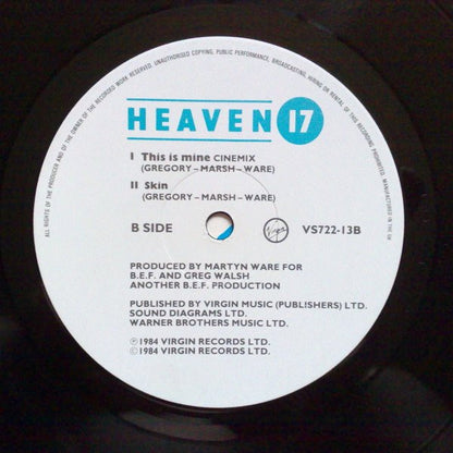Heaven 17 : This Is Mine (Special 'Filmix' Version) (12", Single)