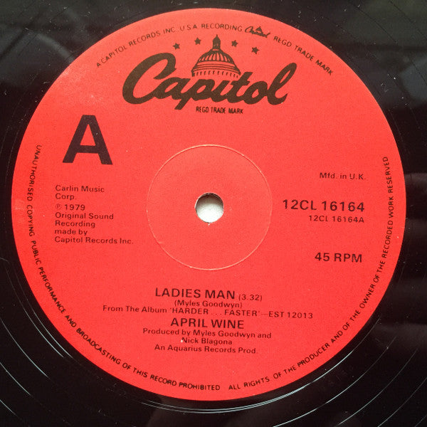 April Wine : Ladies Man (12", Single)