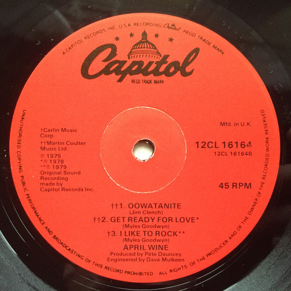 April Wine : Ladies Man (12", Single)
