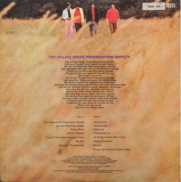 The Kinks : The Kinks Are The Village Green Preservation Society (LP, Album, Gat)