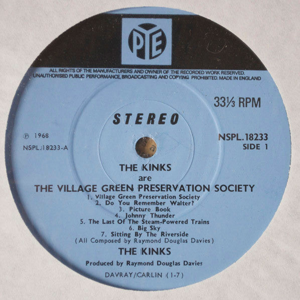 The Kinks : The Kinks Are The Village Green Preservation Society (LP, Album, Gat)