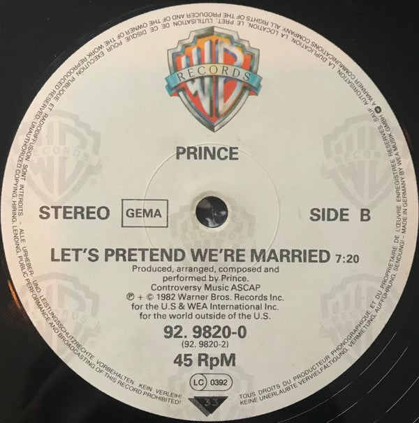 Prince : 1999 (12", Maxi, Ltd, RE)