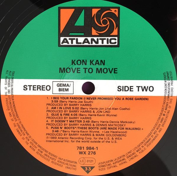 Kon Kan : Move To Move (LP, Album)