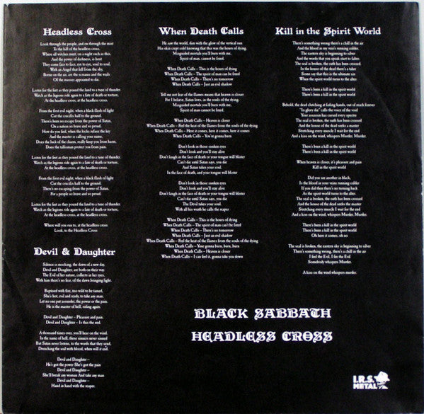 Black Sabbath : Headless Cross (LP, Album)