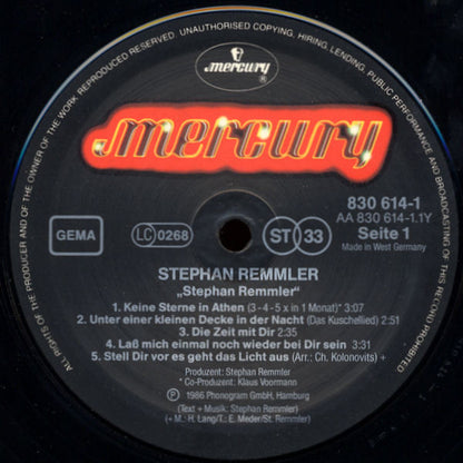 Stephan Remmler : Stephan Remmler (LP, Album)