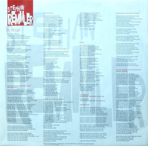 Stephan Remmler : Stephan Remmler (LP, Album)