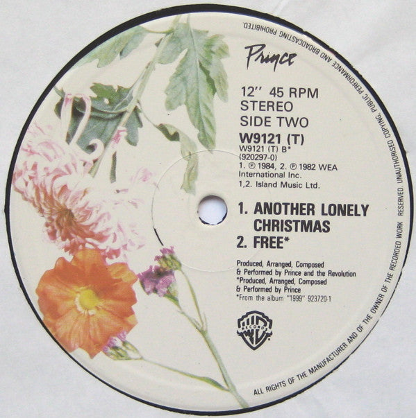 Prince And The Revolution : I Would Die 4 U (12", PRS)
