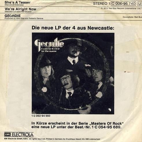 Geordie : She's A Teaser (7", Single)