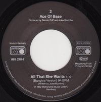 Ace Of Base : All That She Wants (Radio Edit) (7", Single, Pap)