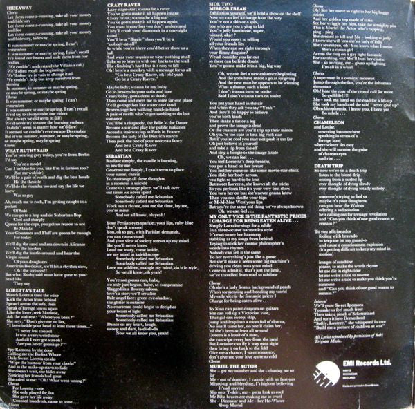 Cockney Rebel : The Human Menagerie (LP, Album, Gat)