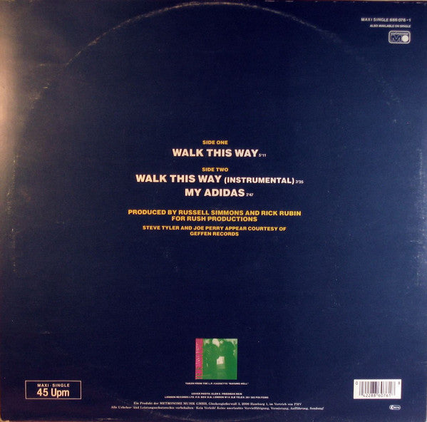 Run DMC* : Walk This Way (12", Maxi)