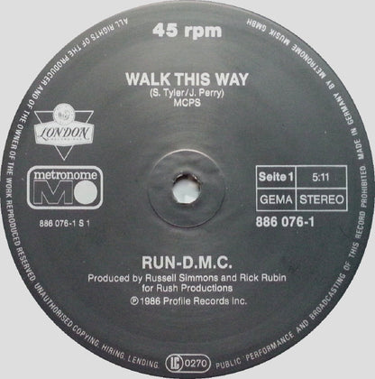 Run DMC* : Walk This Way (12", Maxi)