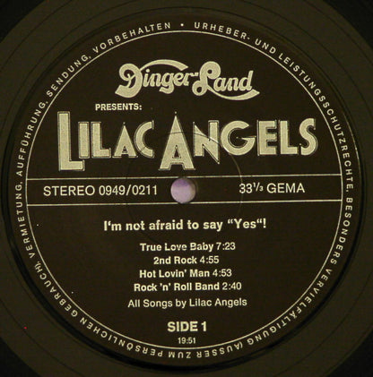 Lilac Angels : I'm Not Afraid To Say "Yes"! (LP, Album)