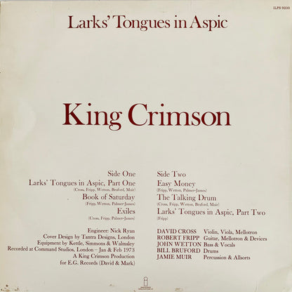 King Crimson : Larks' Tongues In Aspic (LP, Album)