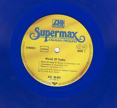 Supermax : World Of Today (LP, Album, Blu)