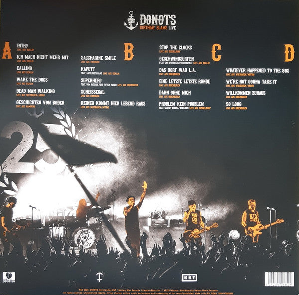 Donots : Birthday Slams Live (2xLP, Album, Whi)