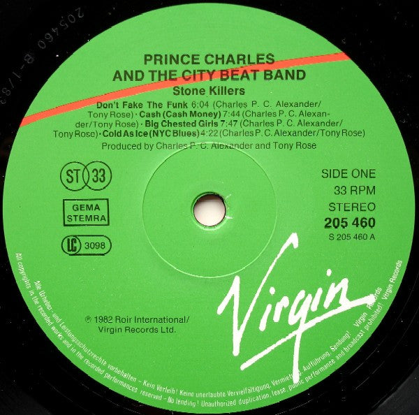 Prince Charles And The City Beat Band : Stone Killers (LP, Album)