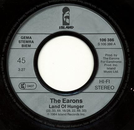 The Earons : Land Of Hunger (7", Single)