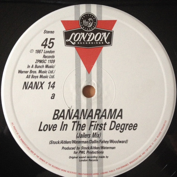 Bananarama : Love In The First Degree (12", Single)