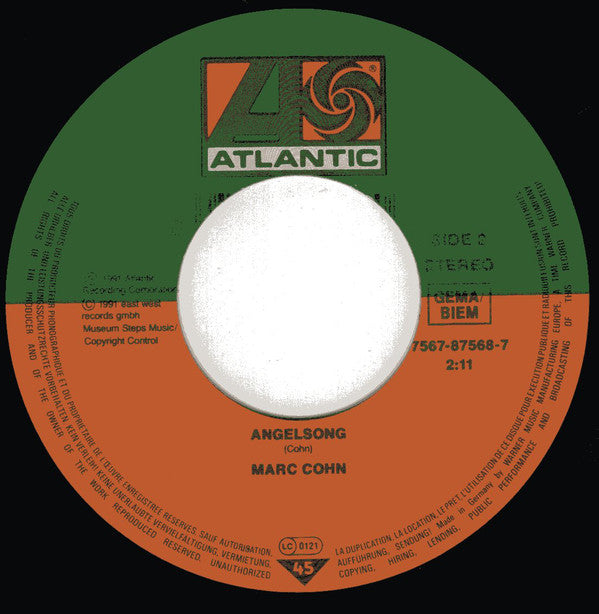 Marc Cohn : Ghost Train (7", Single)