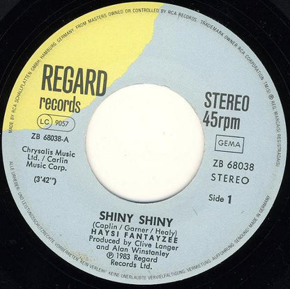 Haysi Fantayzee : Shiny Shiny (7", Single)