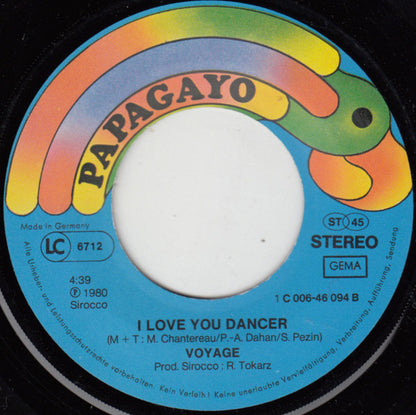 Voyage : I Don't Want To Fall In Love Again (7", Single)