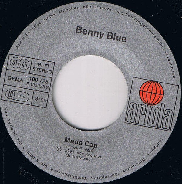 Benny Blue : Lady Belle Star / Made Cap (7", Single)