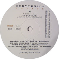 Eurythmics : Savage (LP, Album, Pos)