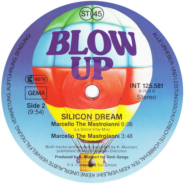 Silicon Dream : Marcello The Mastroianni (Metropolitan-Mix) (12", Maxi)