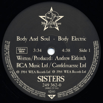 The Sisters Of Mercy : Body And Soul (12")