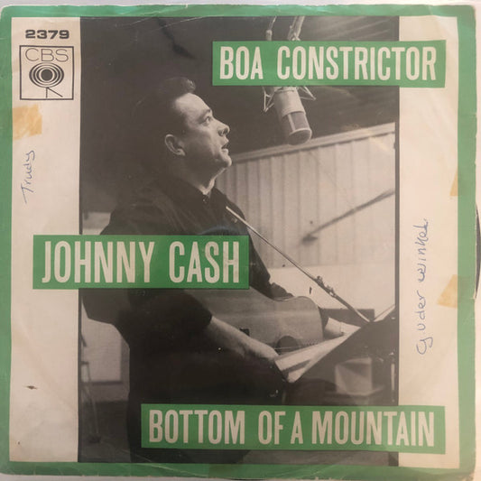 Johnny Cash : Bottom Of A Mountain / Boa Constrictor (7", Single)