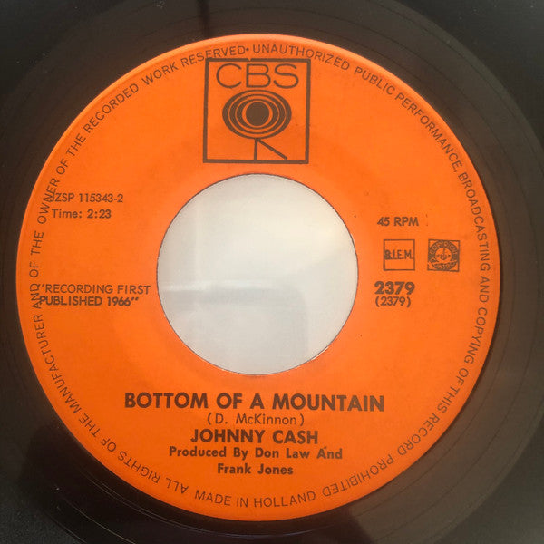 Johnny Cash : Bottom Of A Mountain / Boa Constrictor (7", Single)