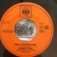 Johnny Cash : Bottom Of A Mountain / Boa Constrictor (7", Single)