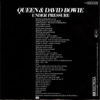 Queen & David Bowie : Under Pressure (7", Single, Bla)