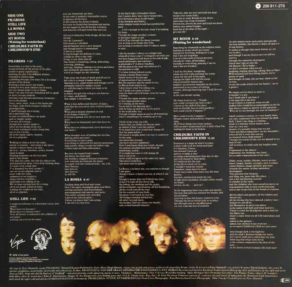 Van Der Graaf Generator : Still Life (LP, Album, RE)