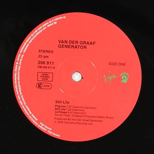 Van Der Graaf Generator : Still Life (LP, Album, RE)