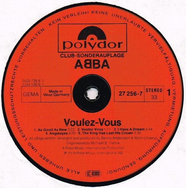 ABBA : Voulez-Vous (LP, Album, Club)