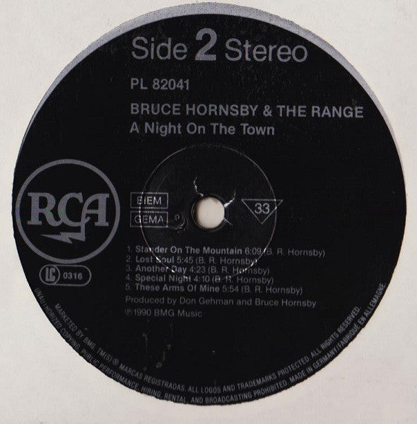 Bruce Hornsby & The Range* : A Night On The Town (LP, Album)