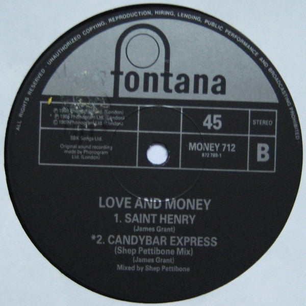 Love And Money : Jocelyn Square (12", Single)