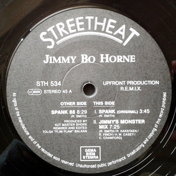 Jimmy "Bo" Horne : Spank 88 (12")