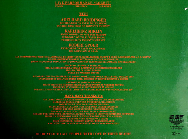 Christian Maria Seitelberger / Edgar R. Mottas / Guenther Schmoelzer : Christian M. Seitelberger - Edgar R. Mottas - Guenther Schmoelzer (LP)