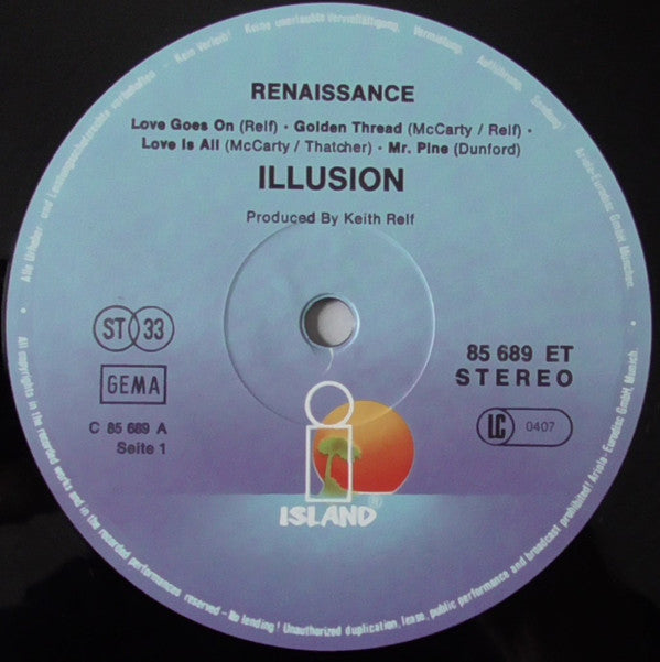 Renaissance (4) : Illusion (LP, Album, RE, RP)