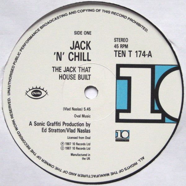 Jack 'N' Chill : The Jack That House Built (12", Pic)