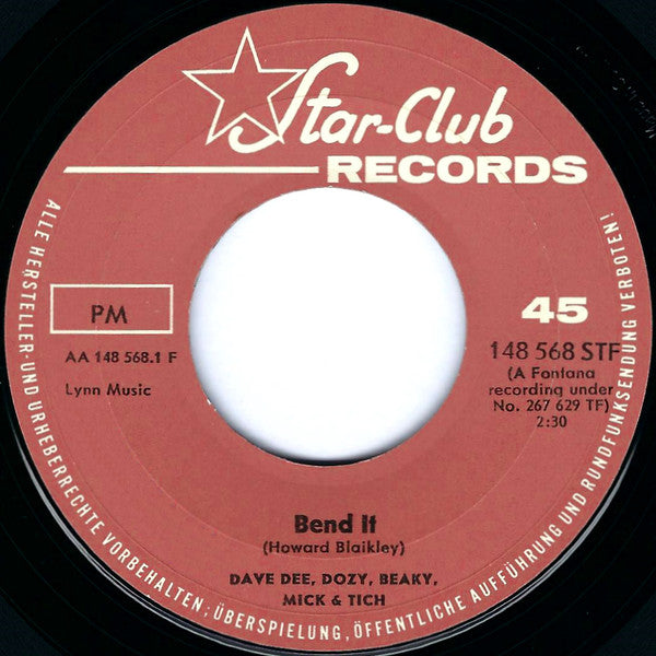 Dave Dee, Dozy, Beaky, Mick & Tich : Bend It (7", Single)