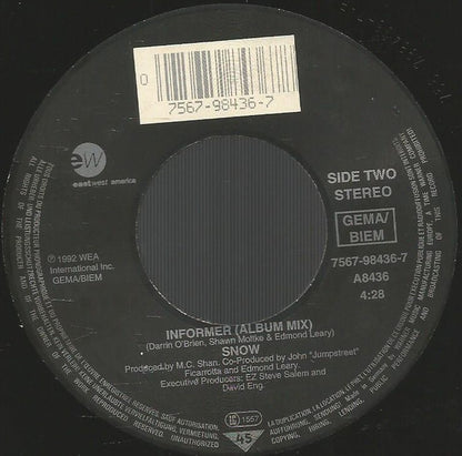 Snow (2) : Informer (7", Single, Lar)